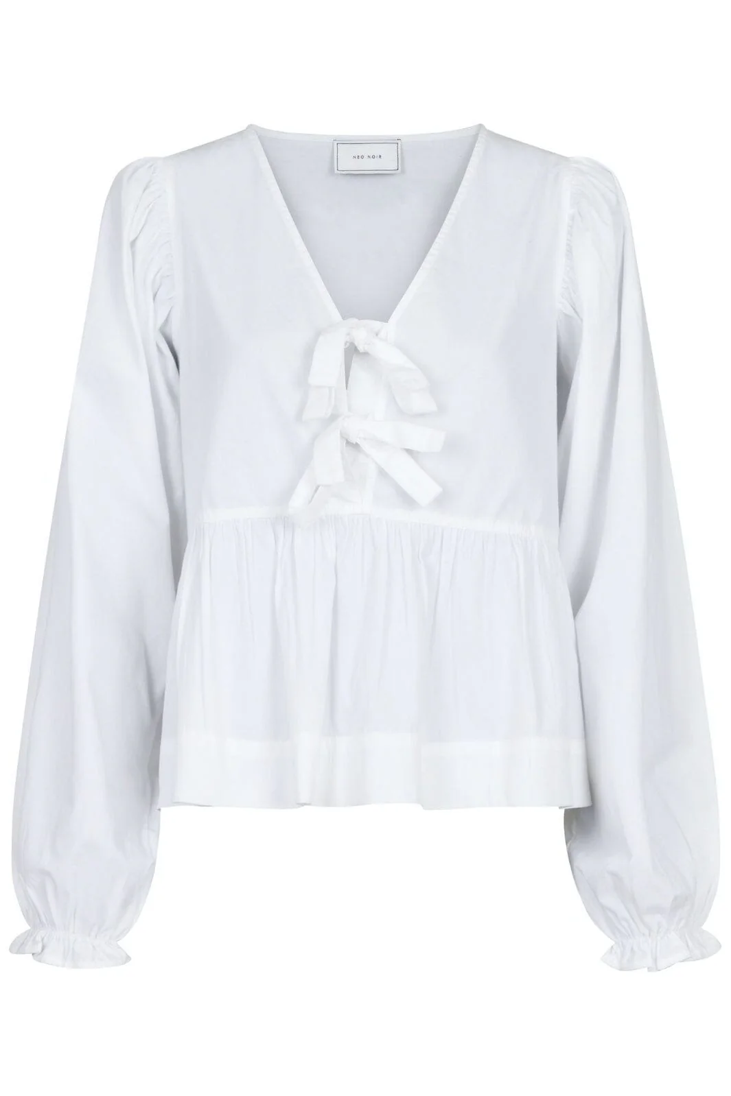 Neo Noir Bessie C Poplin Blouse white