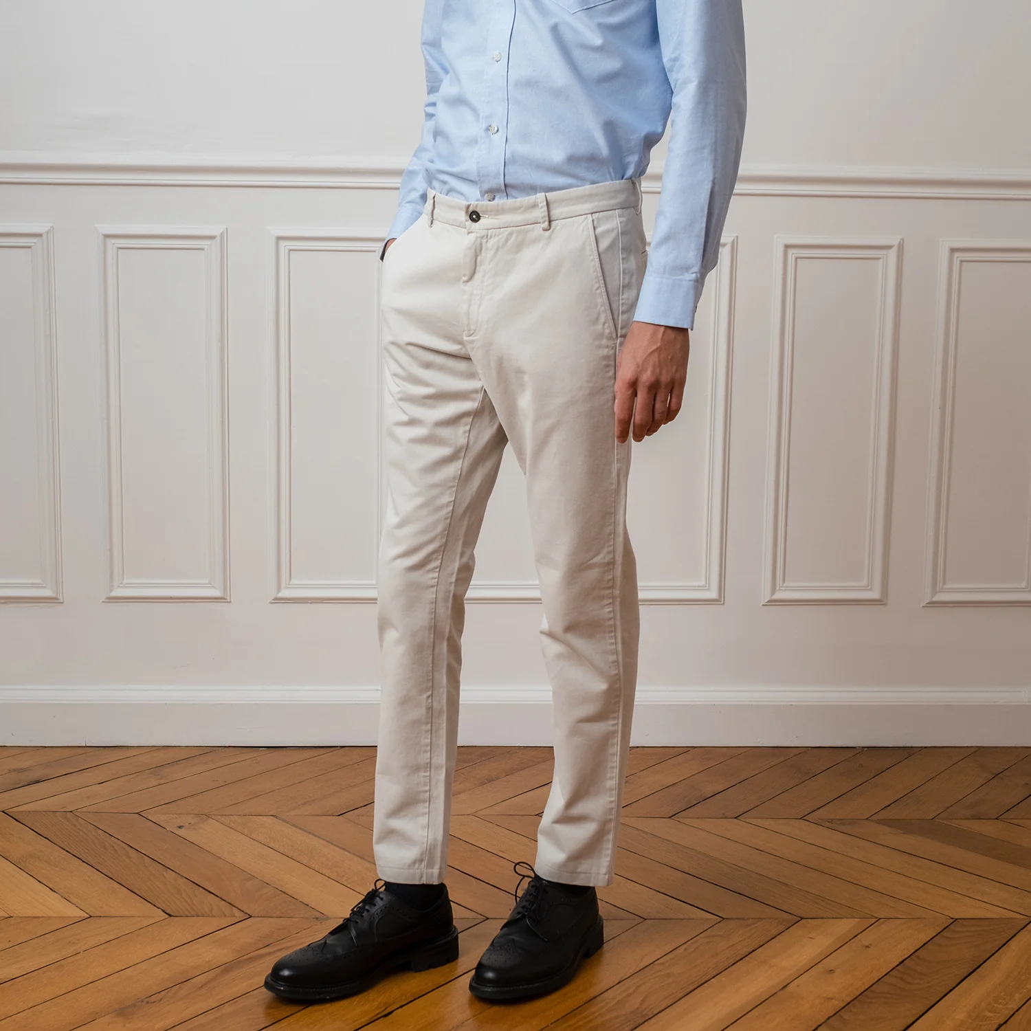 Ecru chinos