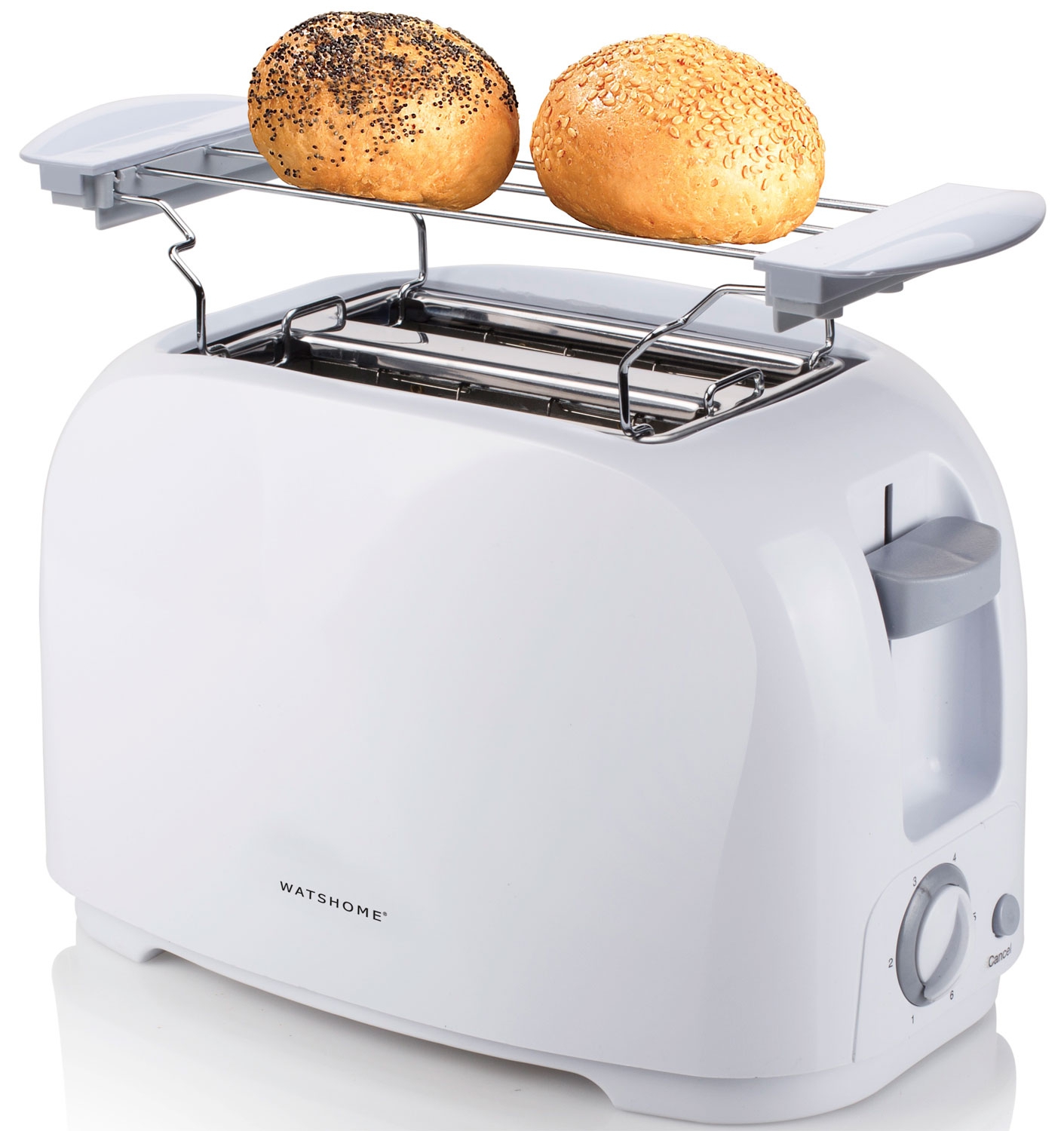 Tristar BR-1013 Toaster mit Brötchenaufsatz Weiß 800 W