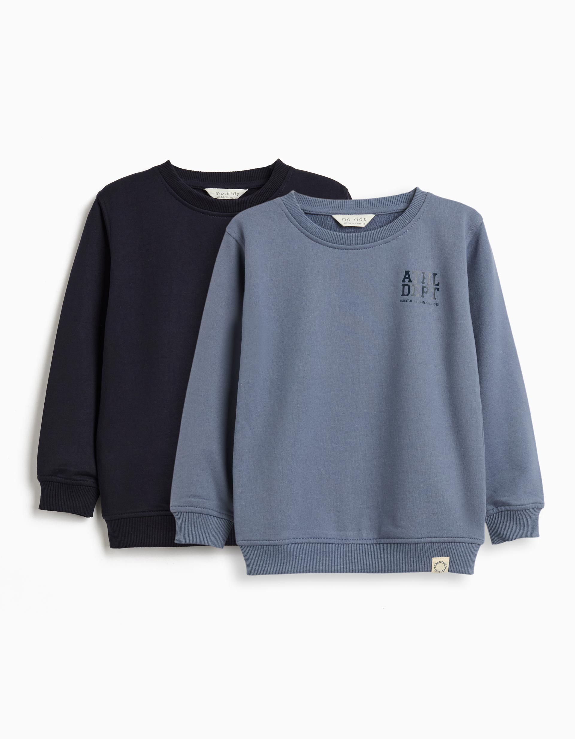 Pack 2 Sweatshirts de Felpa, Menino, Azul