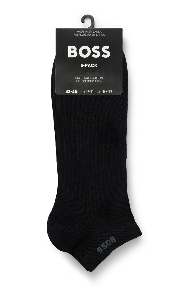BOSS Sneakersocken »5P AS Uni CC« Packung, 5 Stk. tlg. mit BOSS Label