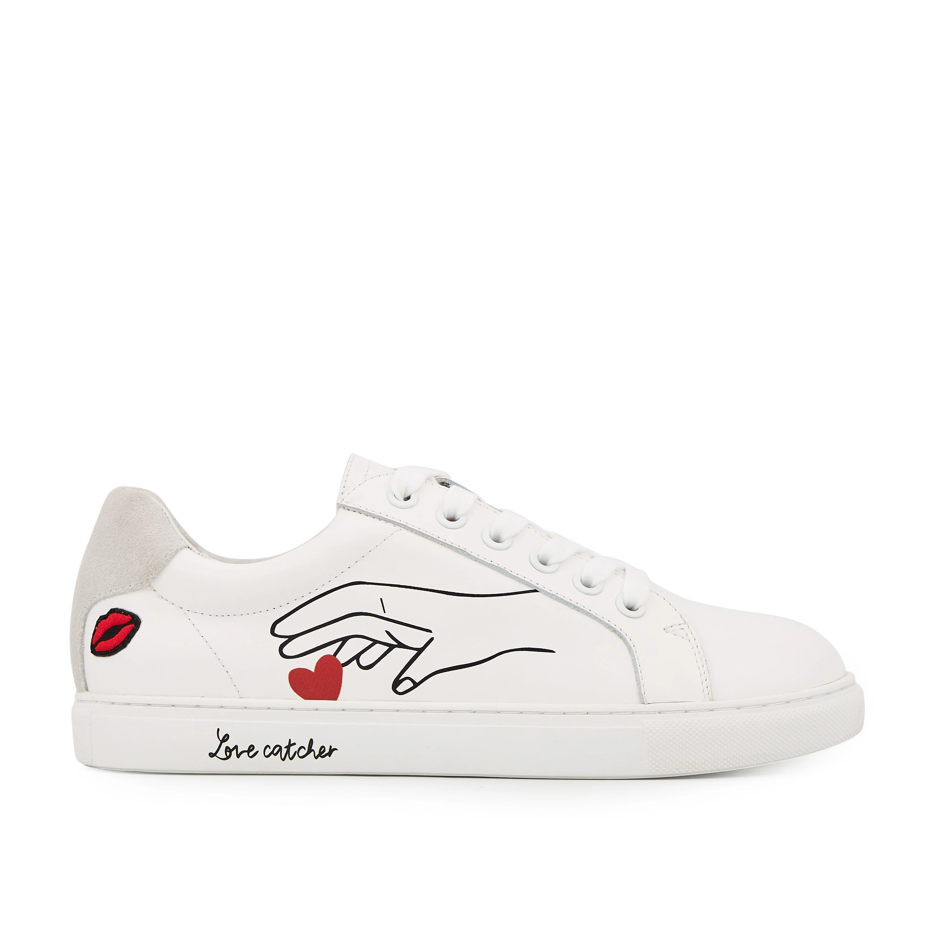 SIMONE ARTDESMAUX LOVE CATCHER - Sneakers en cuir | Blanc