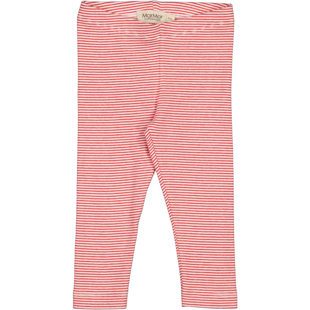 Køb MarMar Modal Fine Rib Red Stripe Leggings
