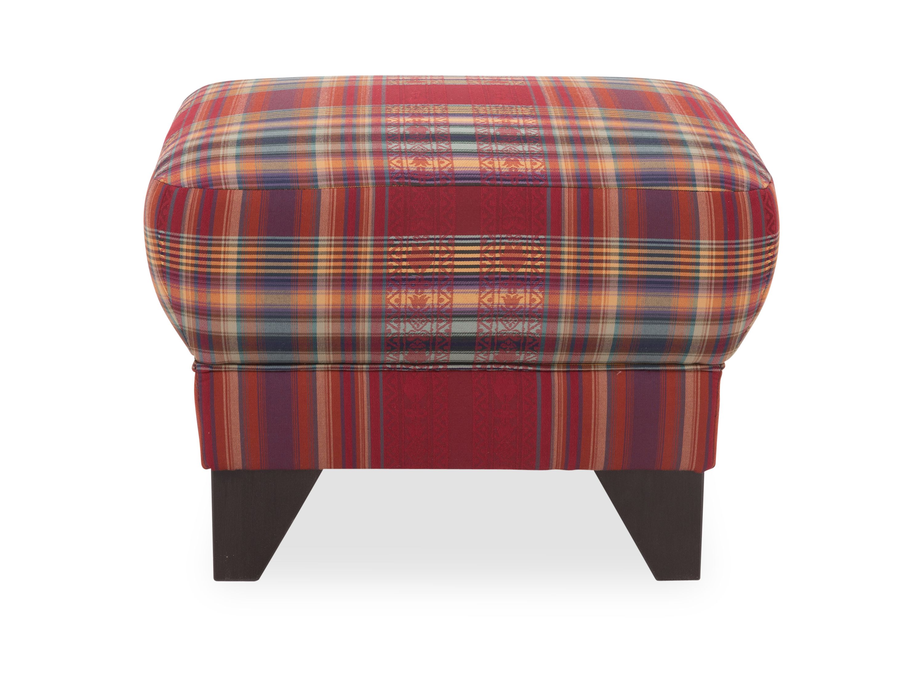 Hocker MONDO QUADRA 11 ROT KARIERT 42 CM