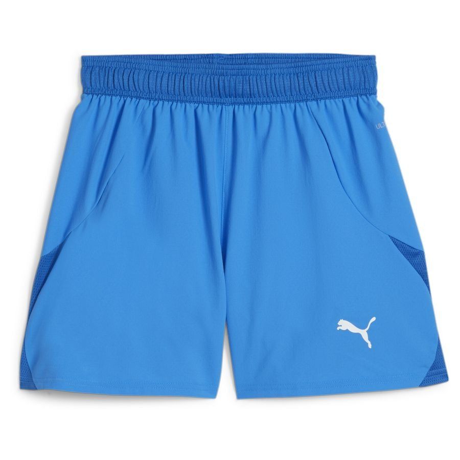 PUMA Short teamFINAL - Bleu/Blanc Femme