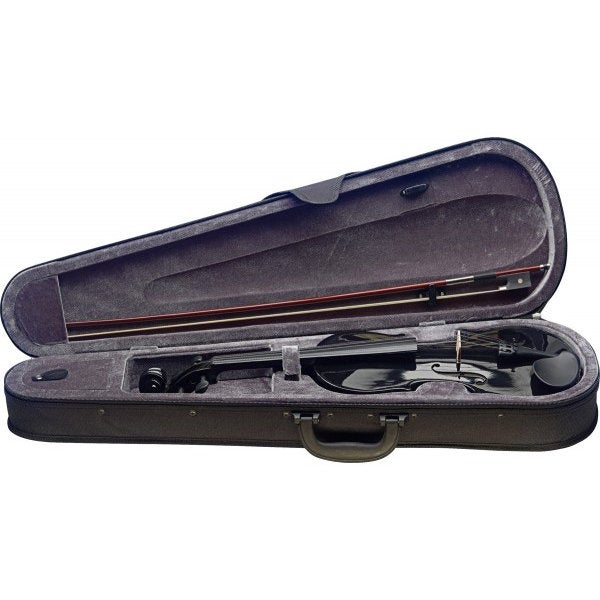 Stagg VN 4/4 TBK viool zwart met soft-case