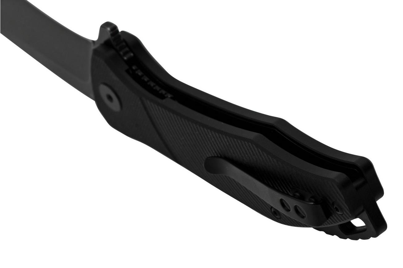 QSP Knife Raven QS122-C2 Blach G10, Black D2 Stonewashed, zakmes