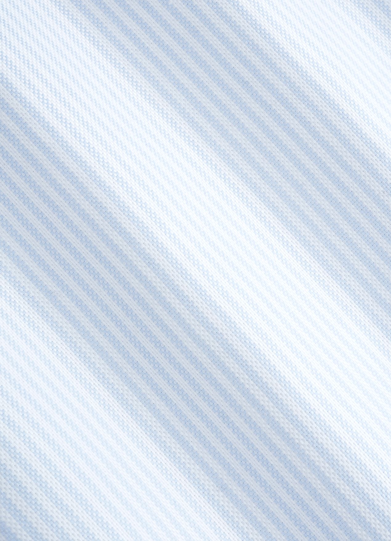 Chemise en oxford coupe très ajustée bleu clair à rayures