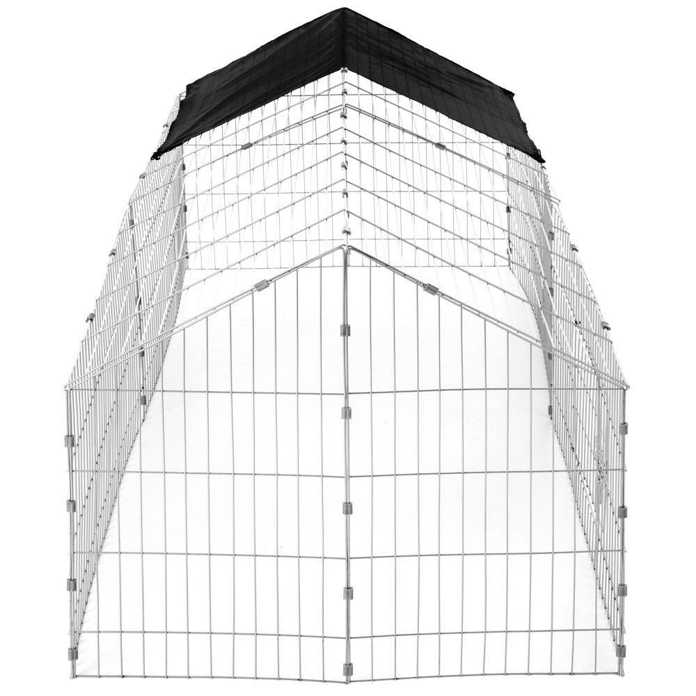 Enclos cage pour rongeurs 180 x 75 x 75 cm noir