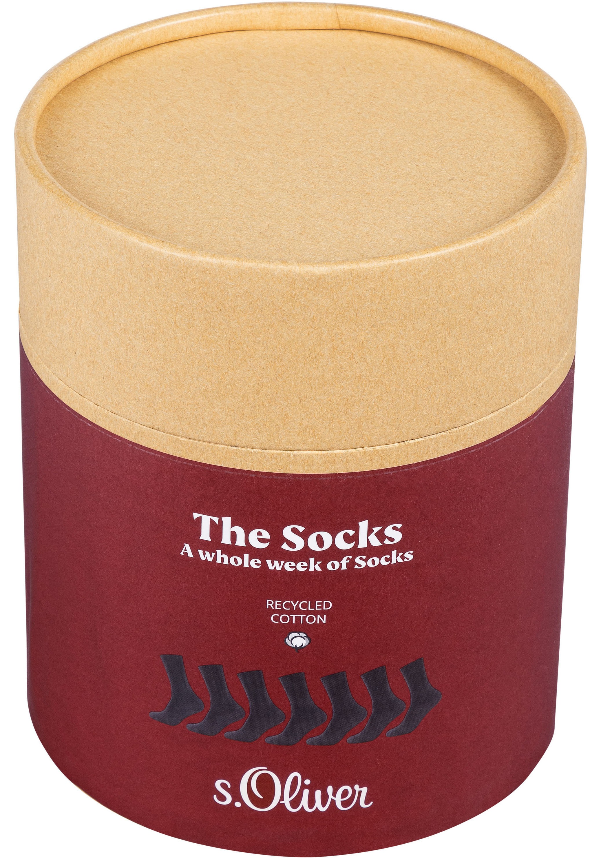 s.Oliver Sneakersocken »essentials« 7 Paar tlg. mit nahtlosem Zehenbereich