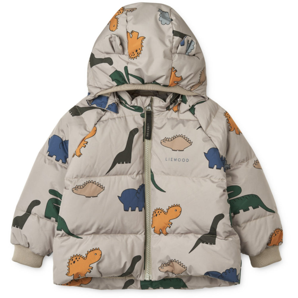 Køb LIEWOOD Dinosaurs / Mist Polle Down Puffer Dunjakke