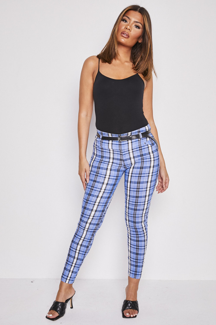 Pantalon à carreaux