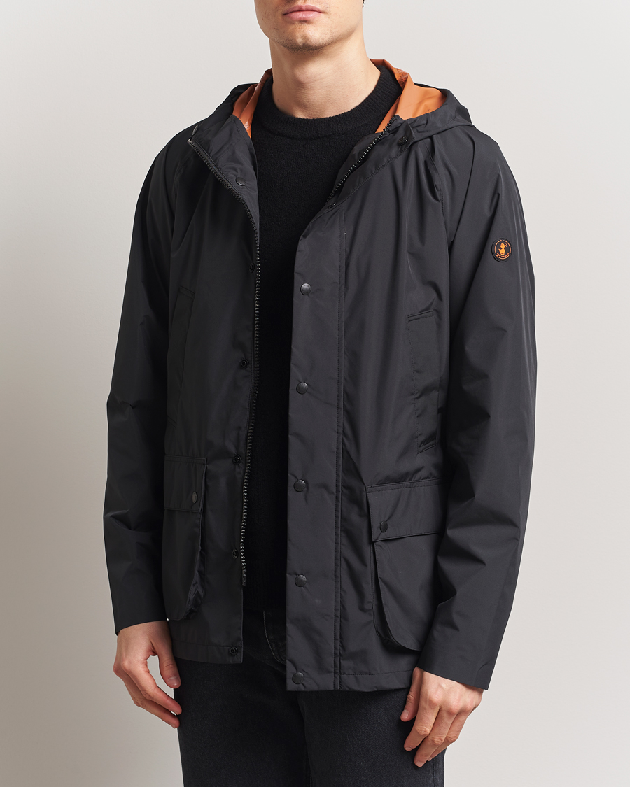 Save The Duck Ghibli Wind/Water Resistant Hooded Jacket Black