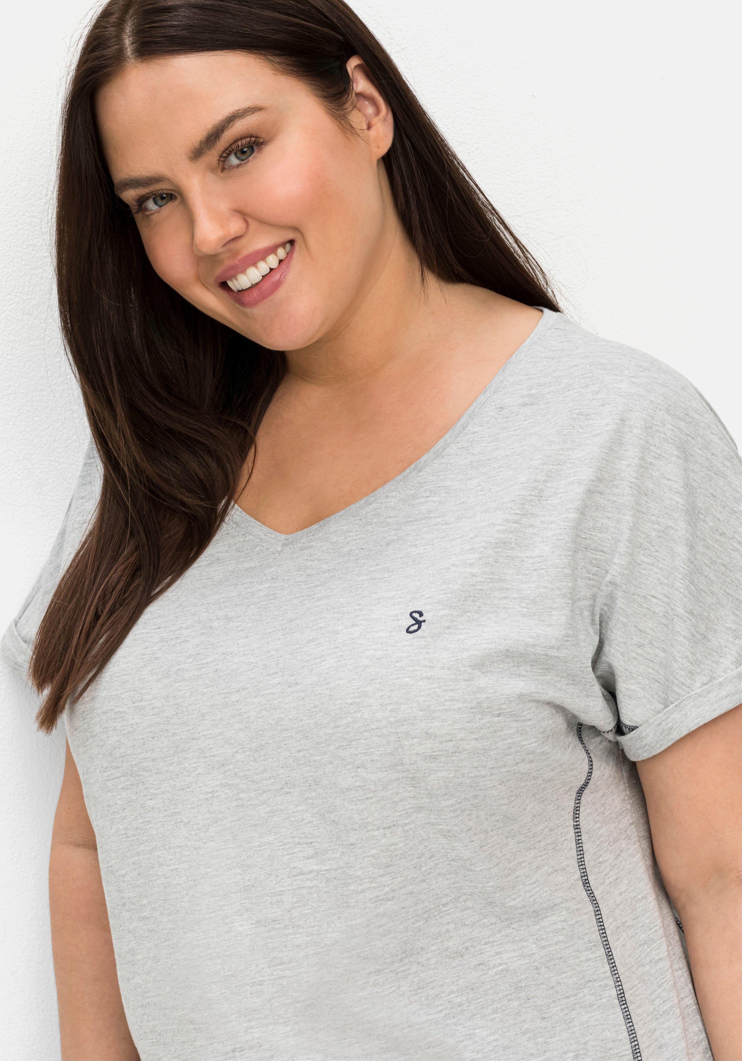 Relaxshirt mit elastischem Saumbund