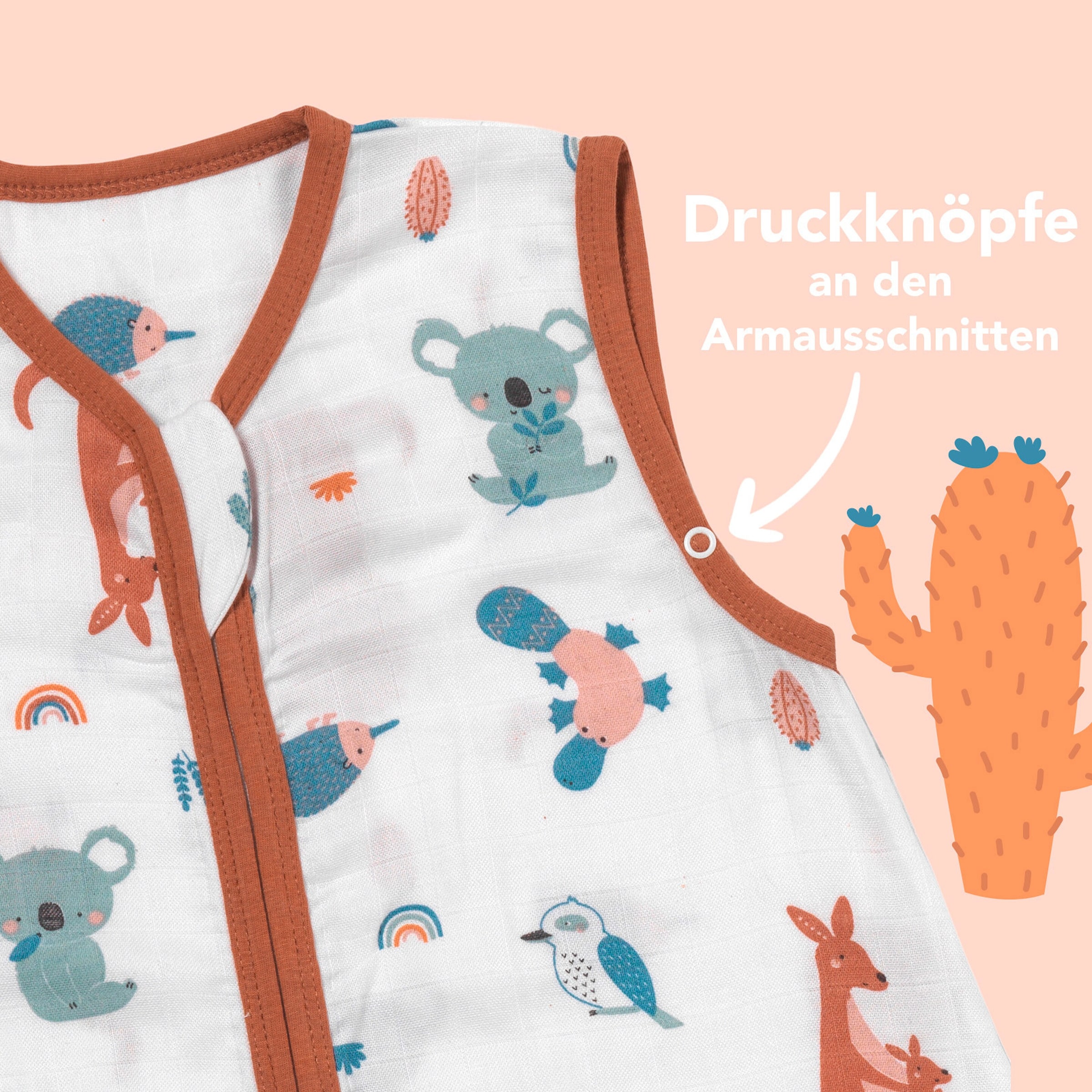 schlummersack Schlafsack mit Füßen 0.5 Tog Känguru