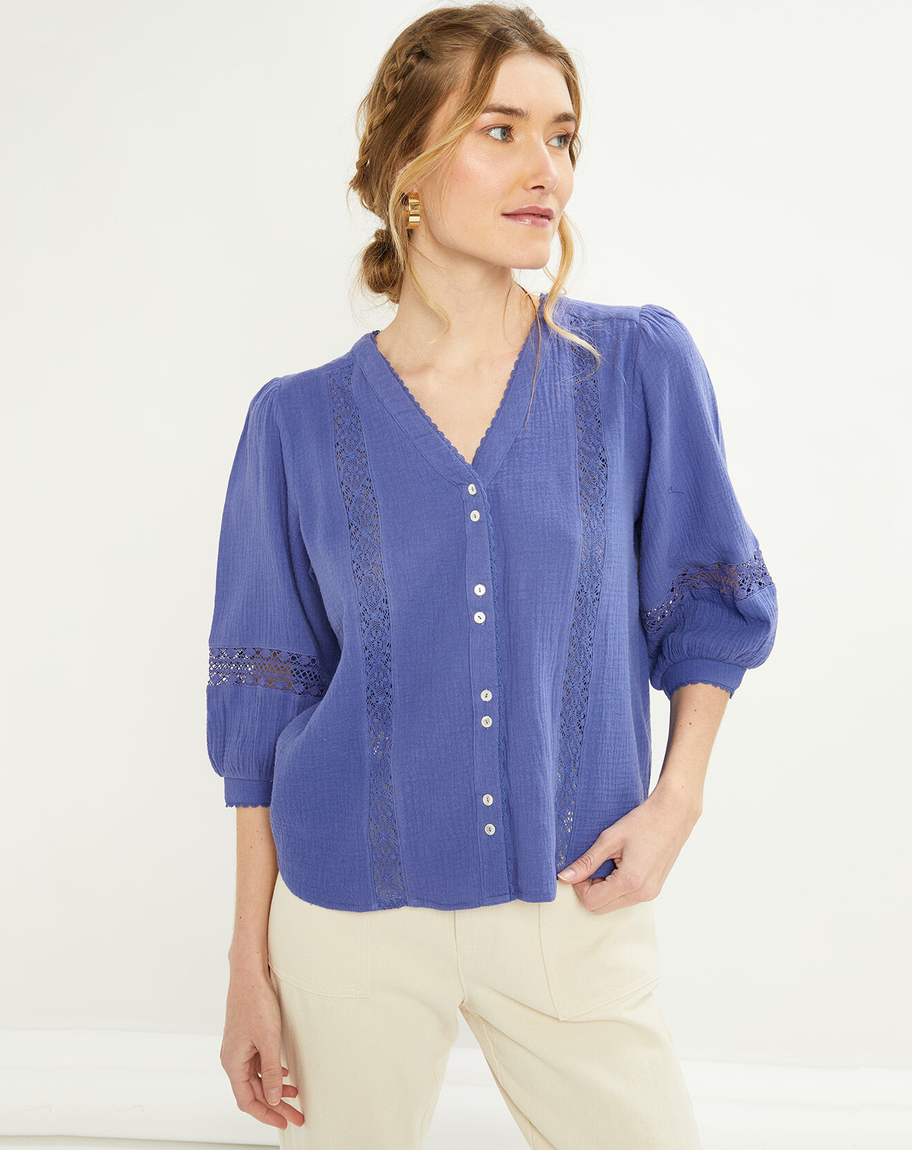 La Petite Etoile Chemise Huga bleue
