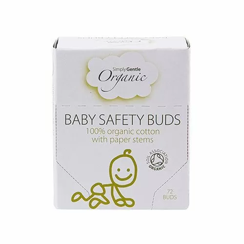 Vatpinde til baby økologisk bomuld - 72 stk.