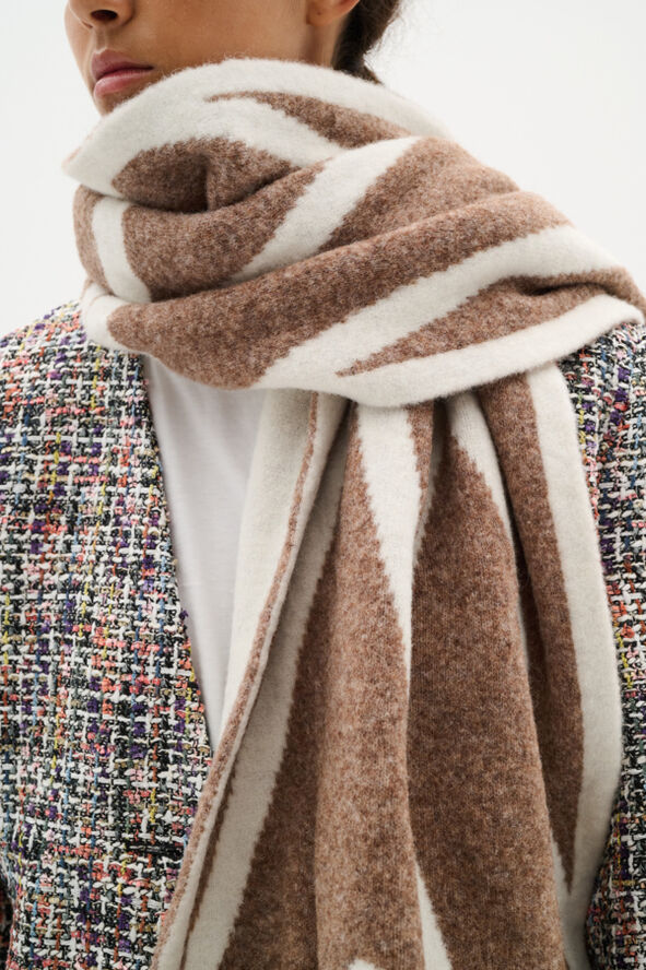 InWear SyrahIW Scarf Whisperwhite/mochagreymelannge
