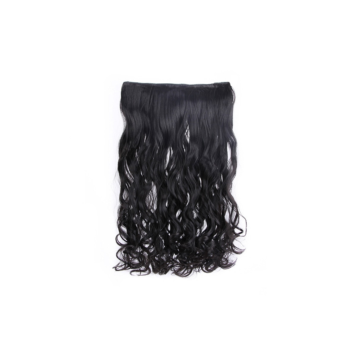 Seamless Wave hair extension parykk Sort