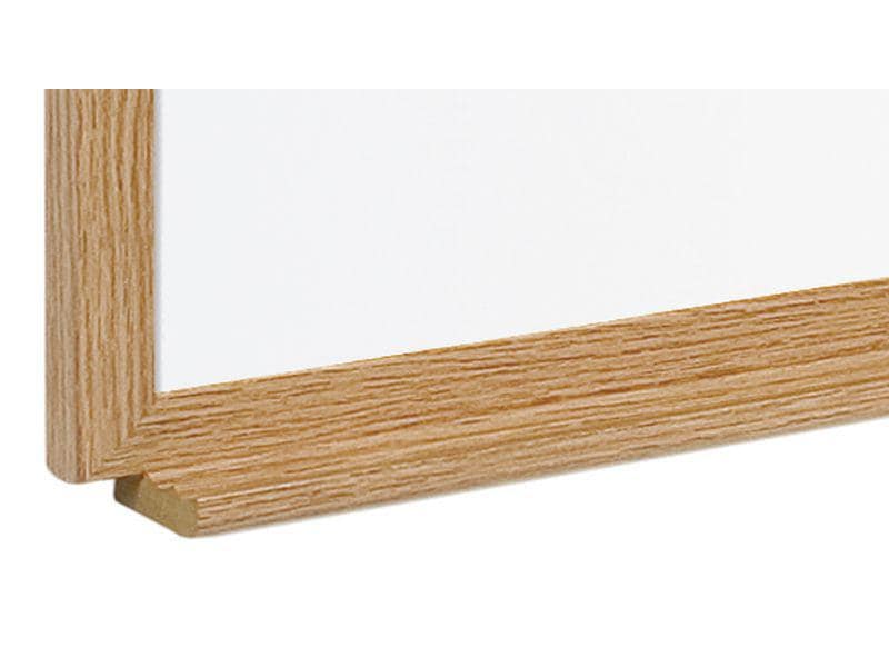 Bi-Office Magnethaftendes Whiteboard 60 cm x 90 cm, Weiss Eichenholz-Optik, magnetisch, 90 x 60 cm