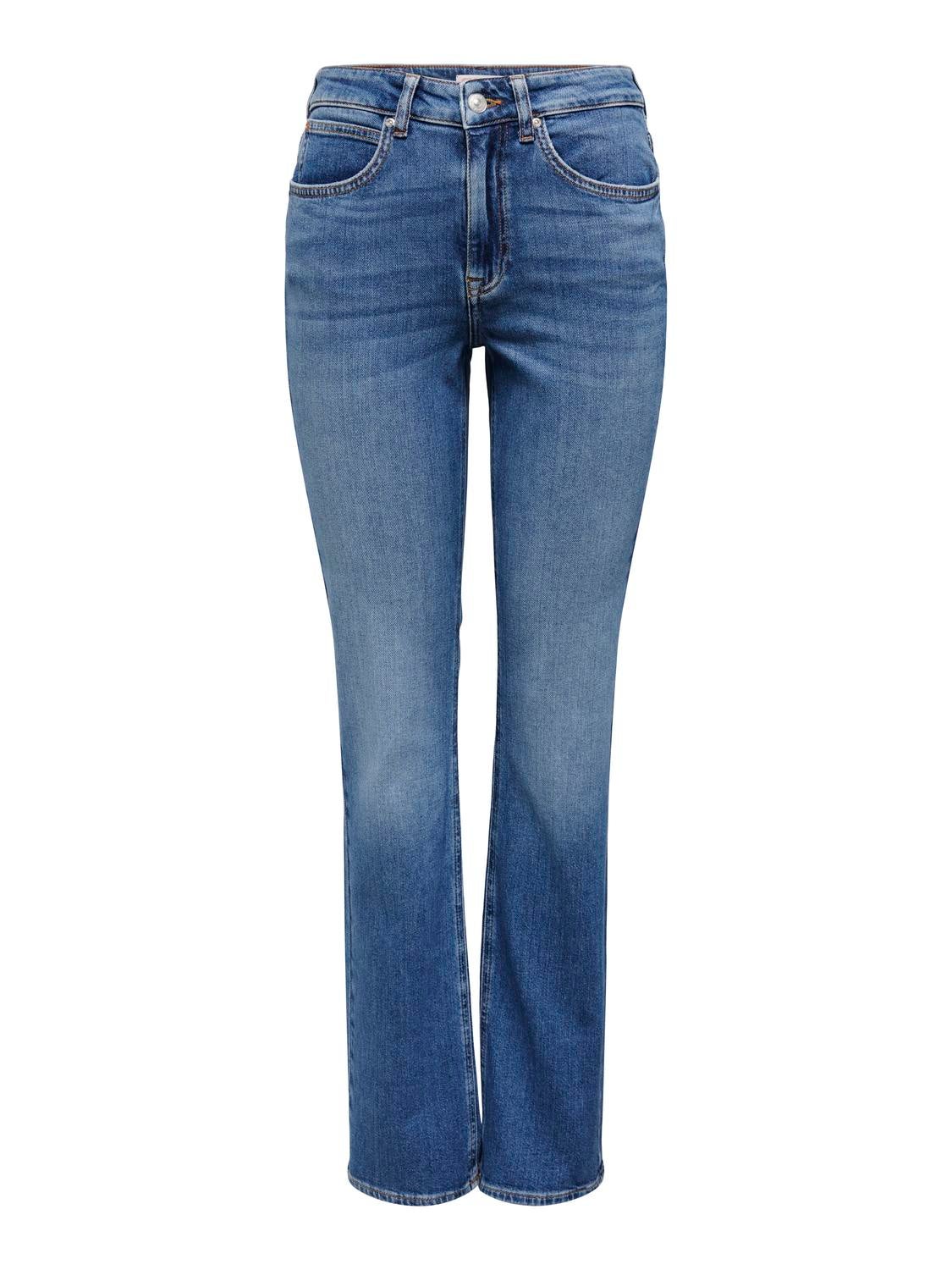 ONLEVERLY Mittlere Taille Ausgestellt Jeans Medium Blue Denim