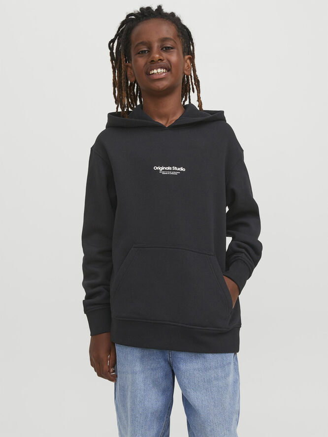 Jack & Jones JORVESTERBRO SWEAT HOOD NOOS JNR Black/loose