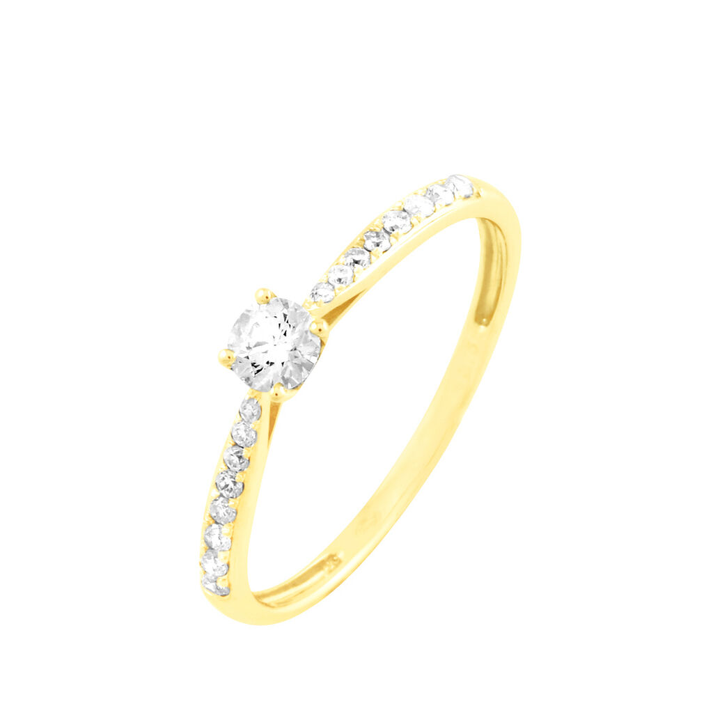 Bague Solitaire Hemera Or Jaune Diamant