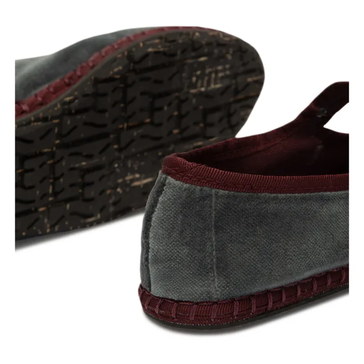 Flabelus Ballerines Slippers Georgina Velours | Gris