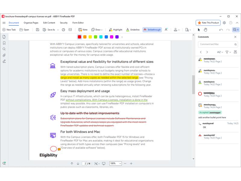 ABBYY FineReader PDF Corporate ESD, Subs., Single User, 3 J Umfassende PDF-Lösung