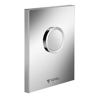 Schell Compact Verona urinoir bedieningsplaat edelstaal