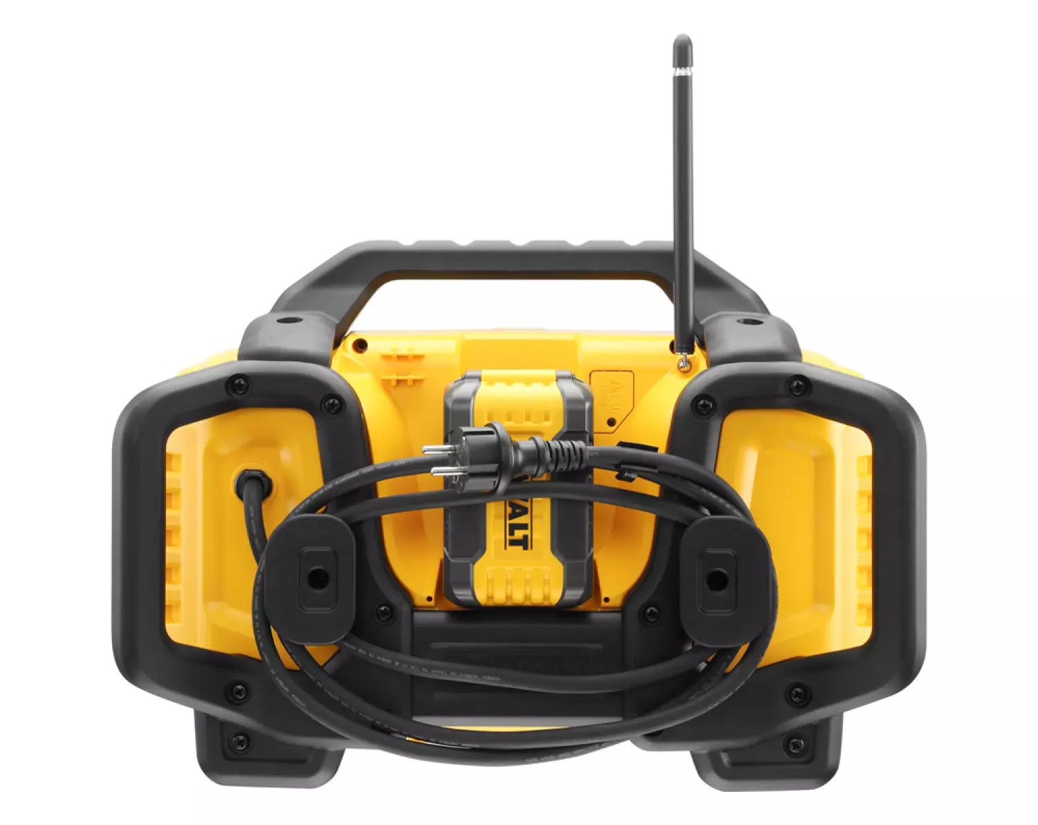 DeWALT DCR027 18V Li-Ion accu DAB  Bouwradio met oplaadfunctie - werkt op netstroom & accu