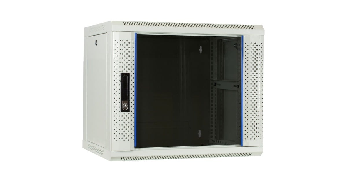 DSI9U witte wandkast met glazen deur - DS6409W server rack  (Wit, 600 x 450 x 500mm)