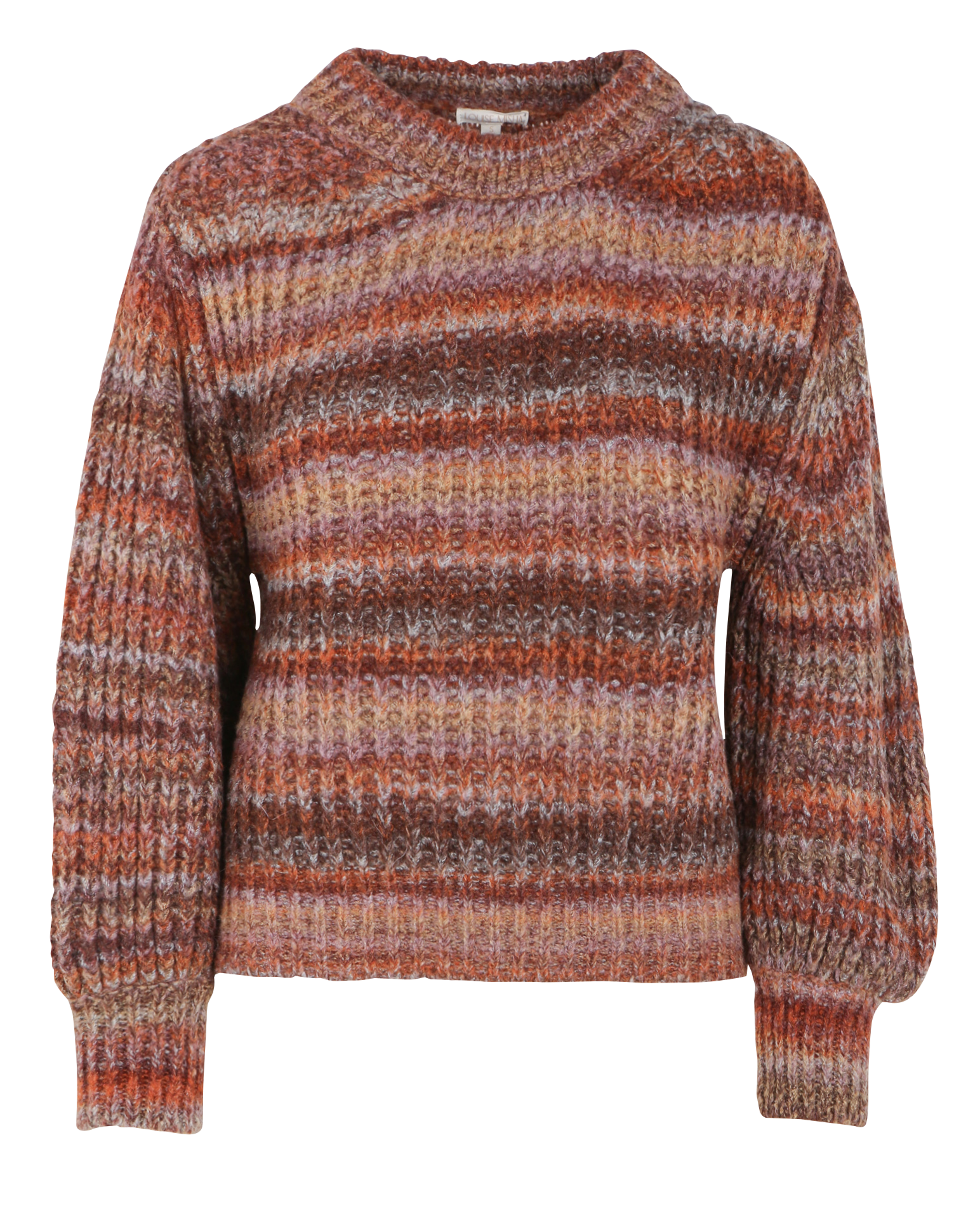 DINA - Pull col rond| Marron