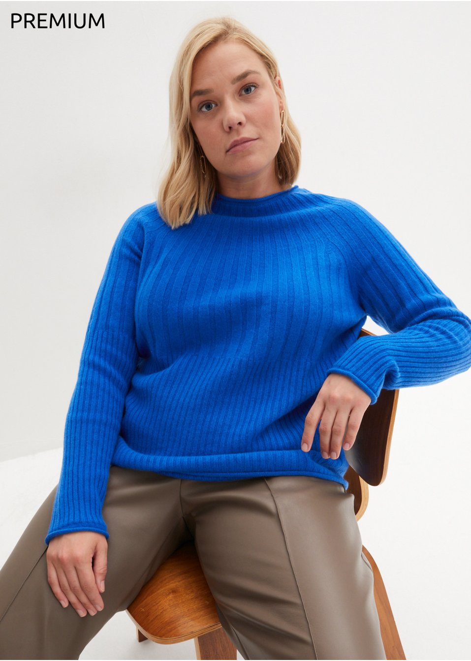 Pull en laine avec teneur en Good Cashmere Standard®