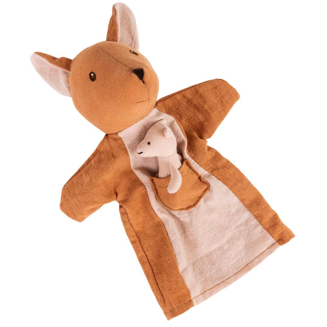 egmont toys handpop kangoeroe met jong