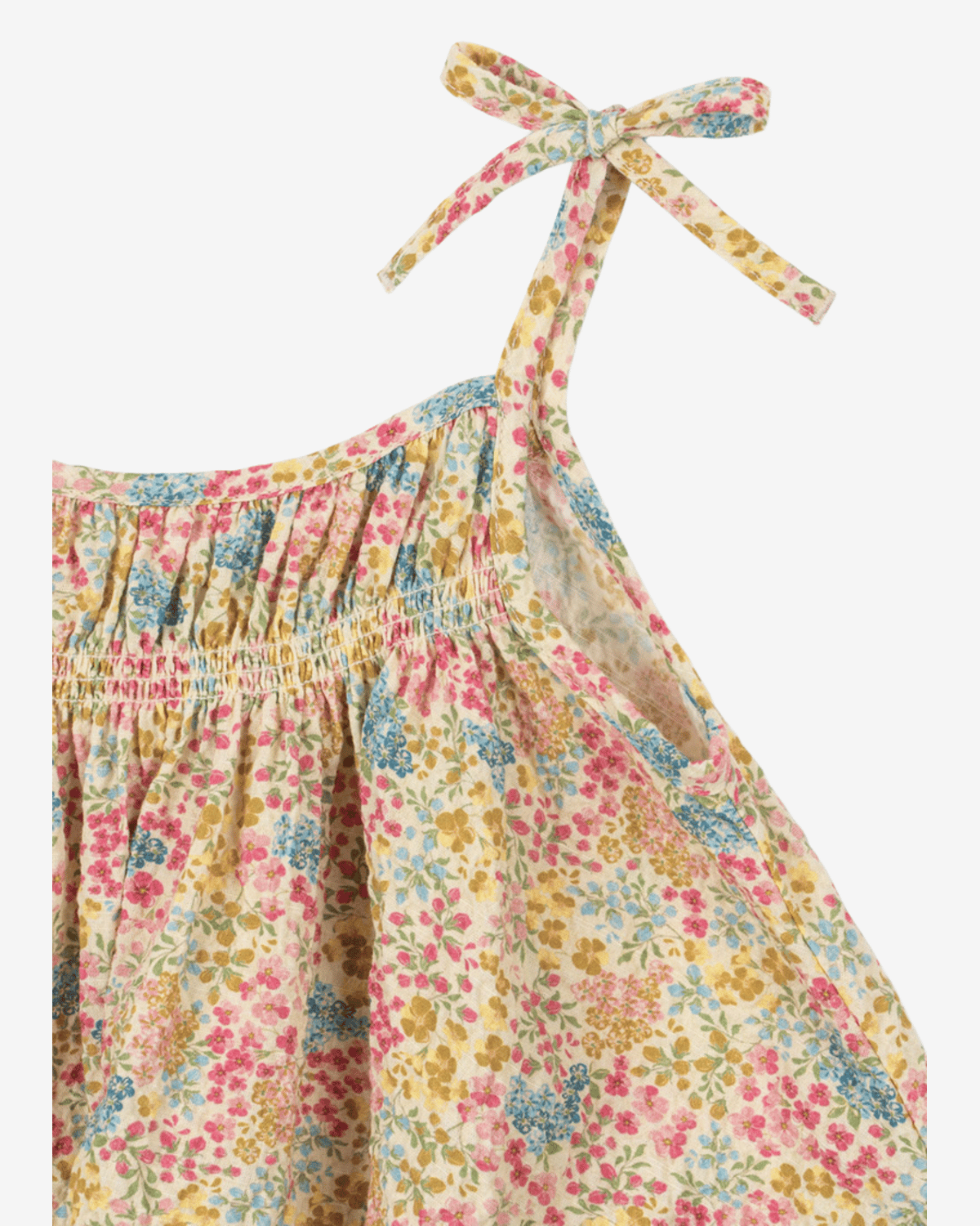Kjole Barn m/ tynne stropper – Øko Bomull, Elastan | Vivian Strap Dress
