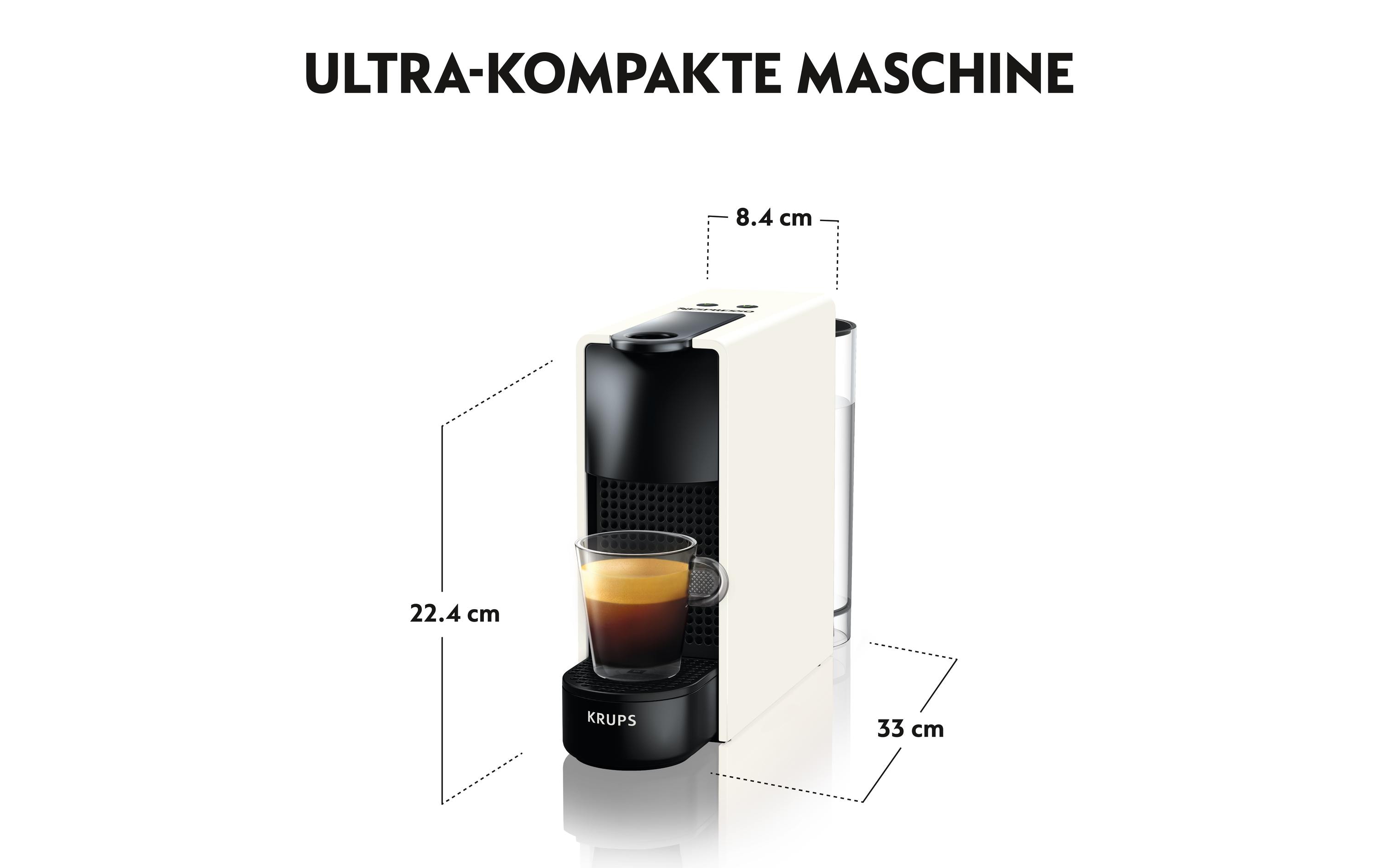 Kaffeemaschine Nespresso Essenza Mini XN1101 Schwarz/WeissKapselmaschine