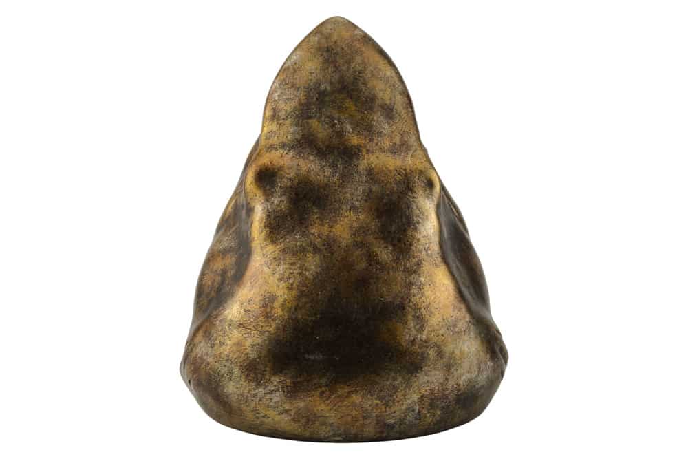 Deko-Figur SHARK HEAD 25cm bronze mit Ablagefach handmade