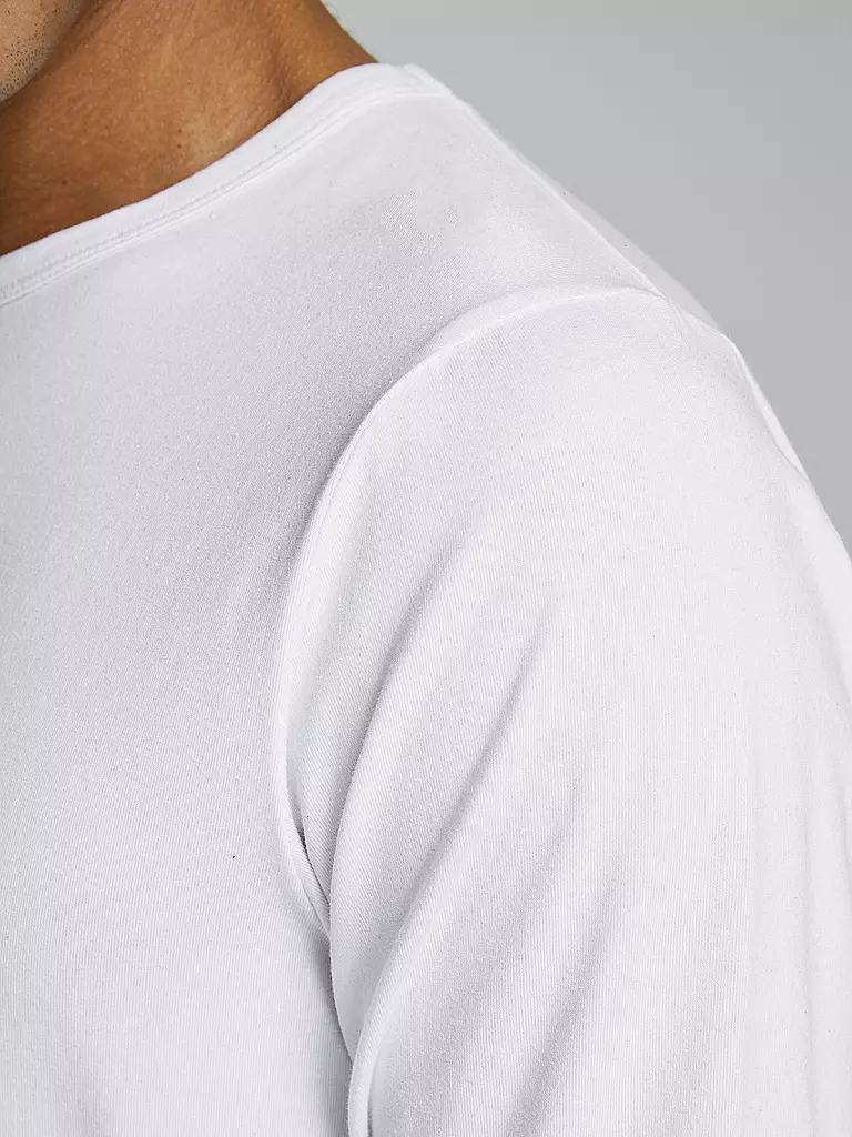 JACK & JONES Basic Langarmshirt weiss