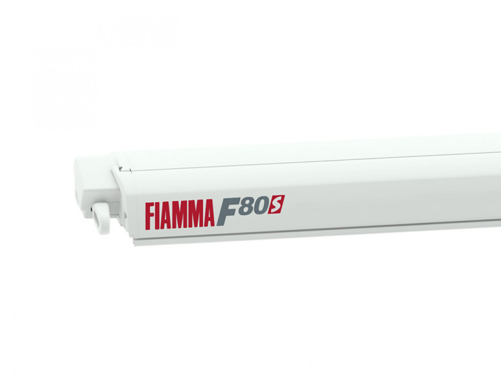 Fiamma F80S Polar White 370 Royal Blue cassetteluifel