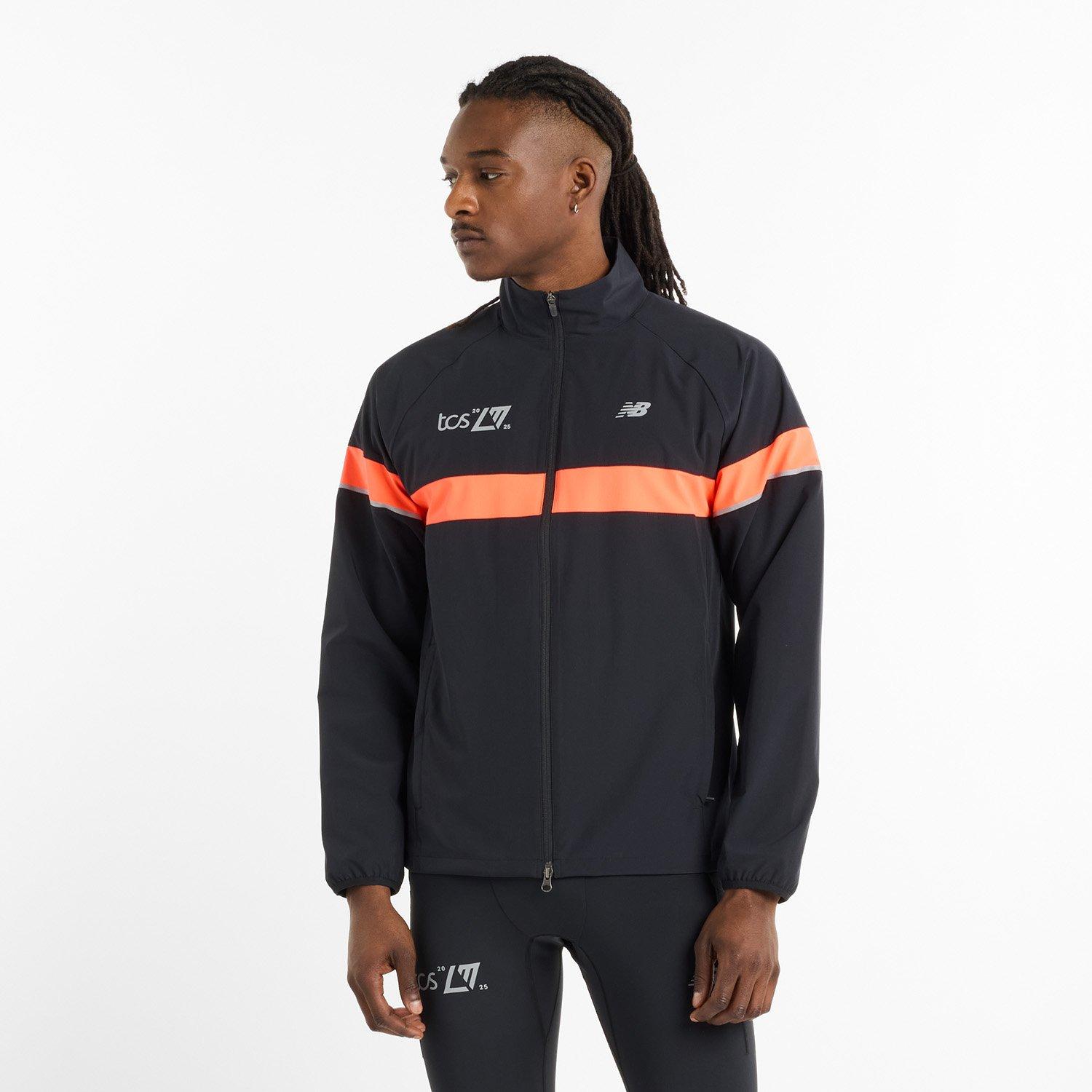 New Balance New Balance Ldn Mth Jkt Bk Smal Running Jacket Mens