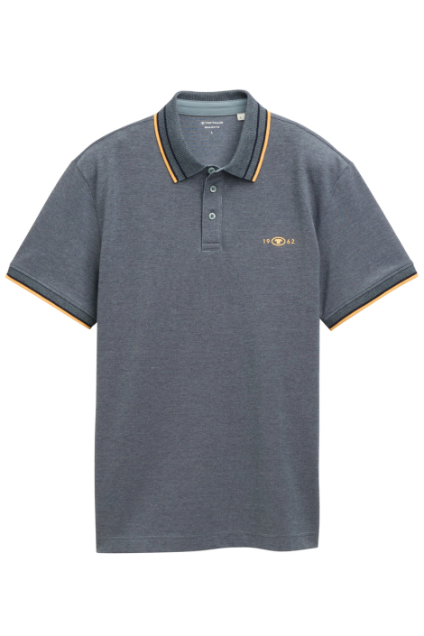 Tom Tailor blauwe heren polo