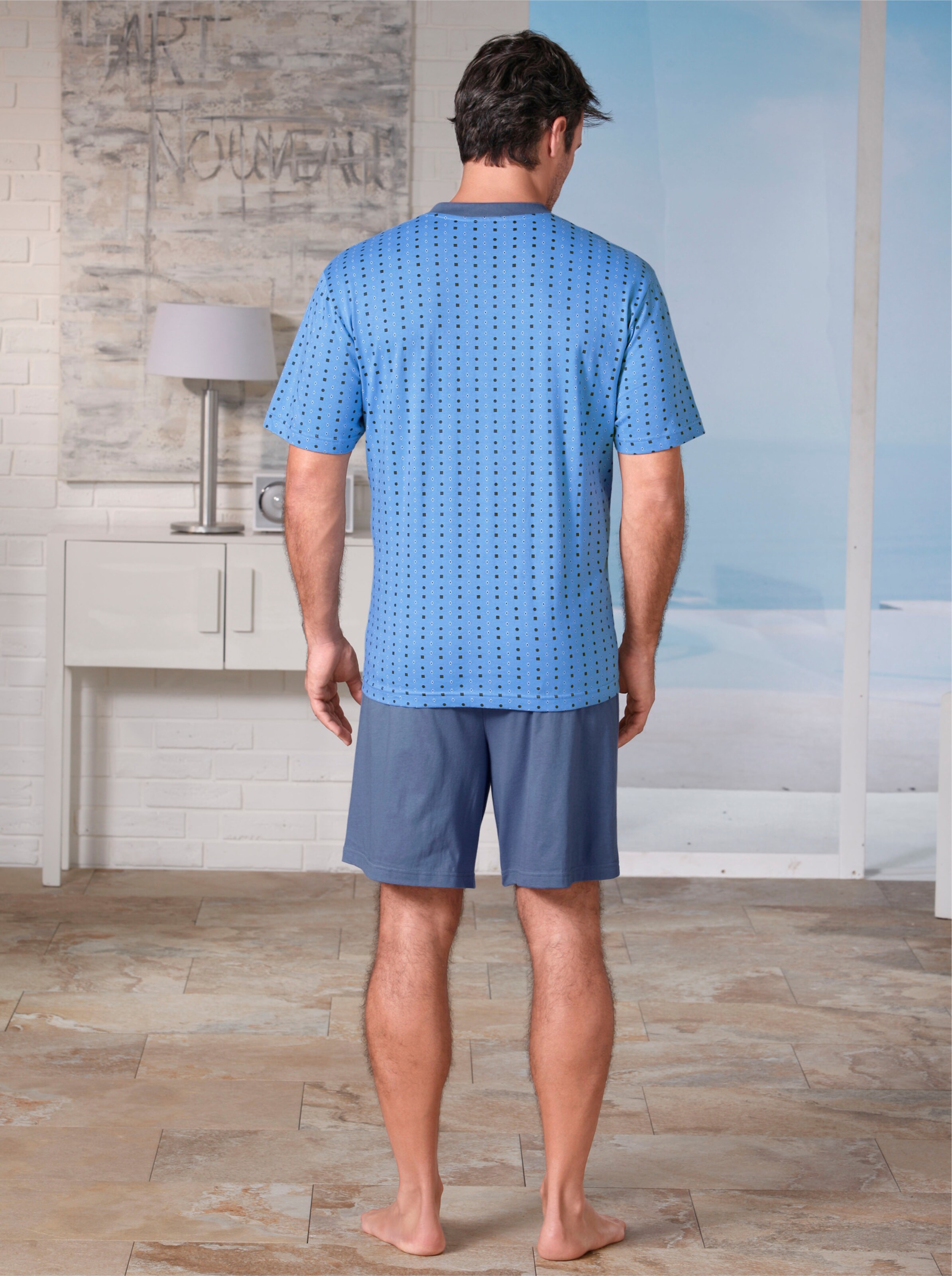 KINGsCLUB Shortys in mint + blau