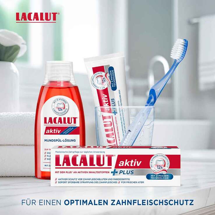 Lacalut aktiv Plus Zahncreme, 75 ml