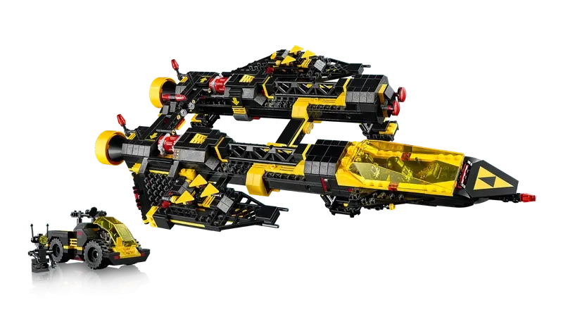 (1151-tlg. Set) Icons Klemmbausteine Raumschiff Spielzeug Modell Bausatz (10355) - Blacktron Renegade