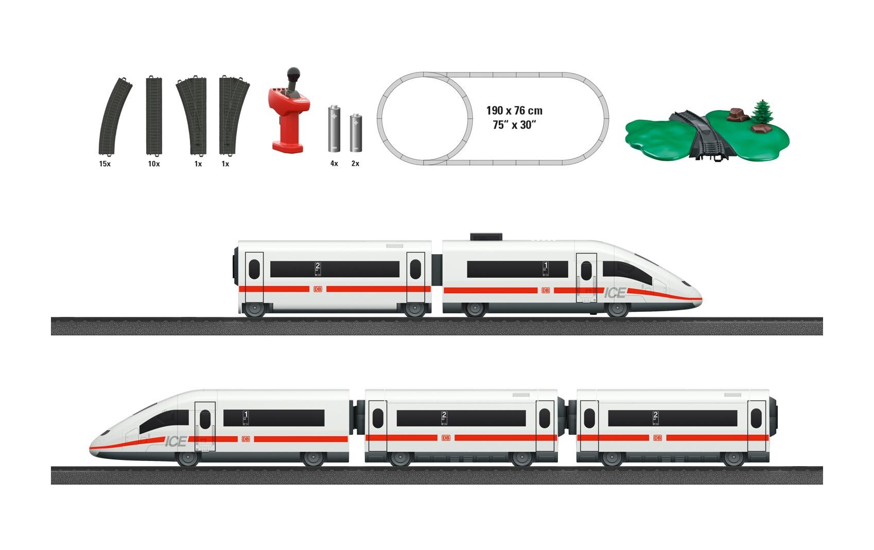 Startpackung ICE 3 my world, H0Märklin my world Starter Set – ICE 3 Schnellzug