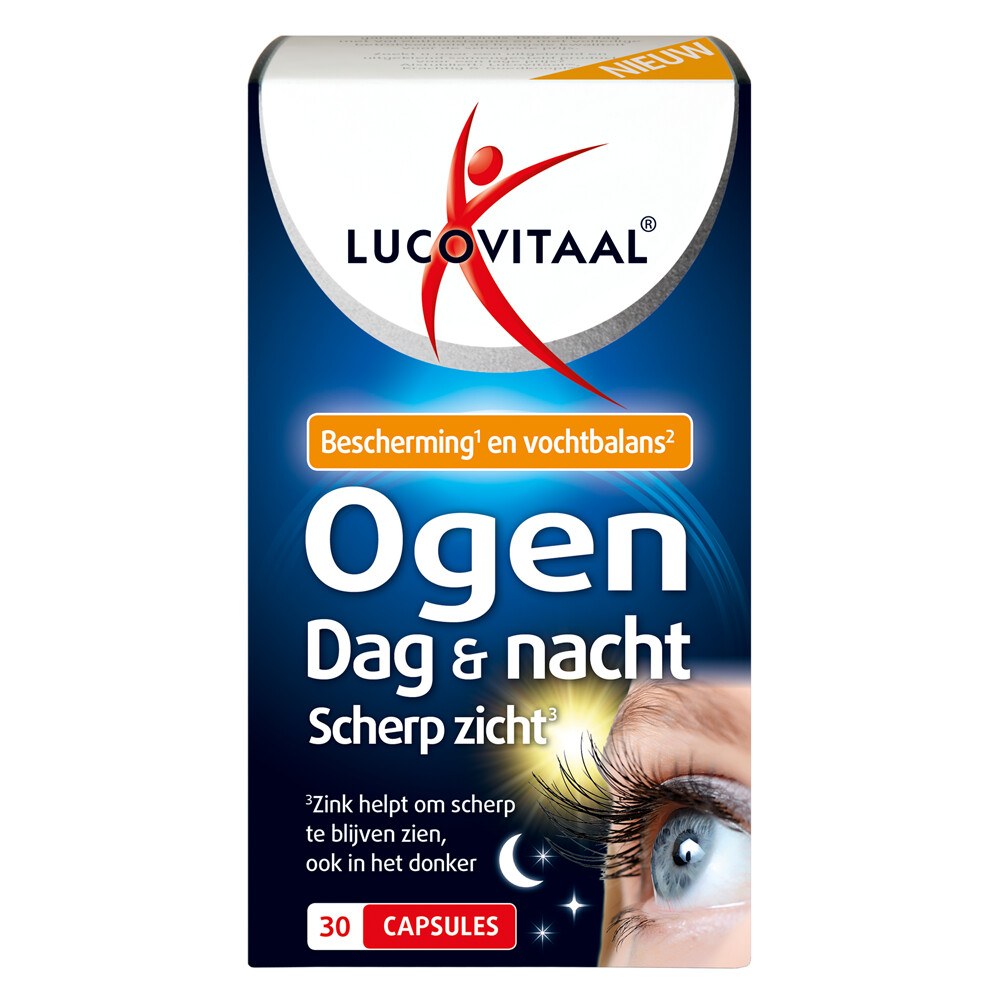 Lucovitaal Ogen Dag & Nacht Scherp Zicht30 capsules
