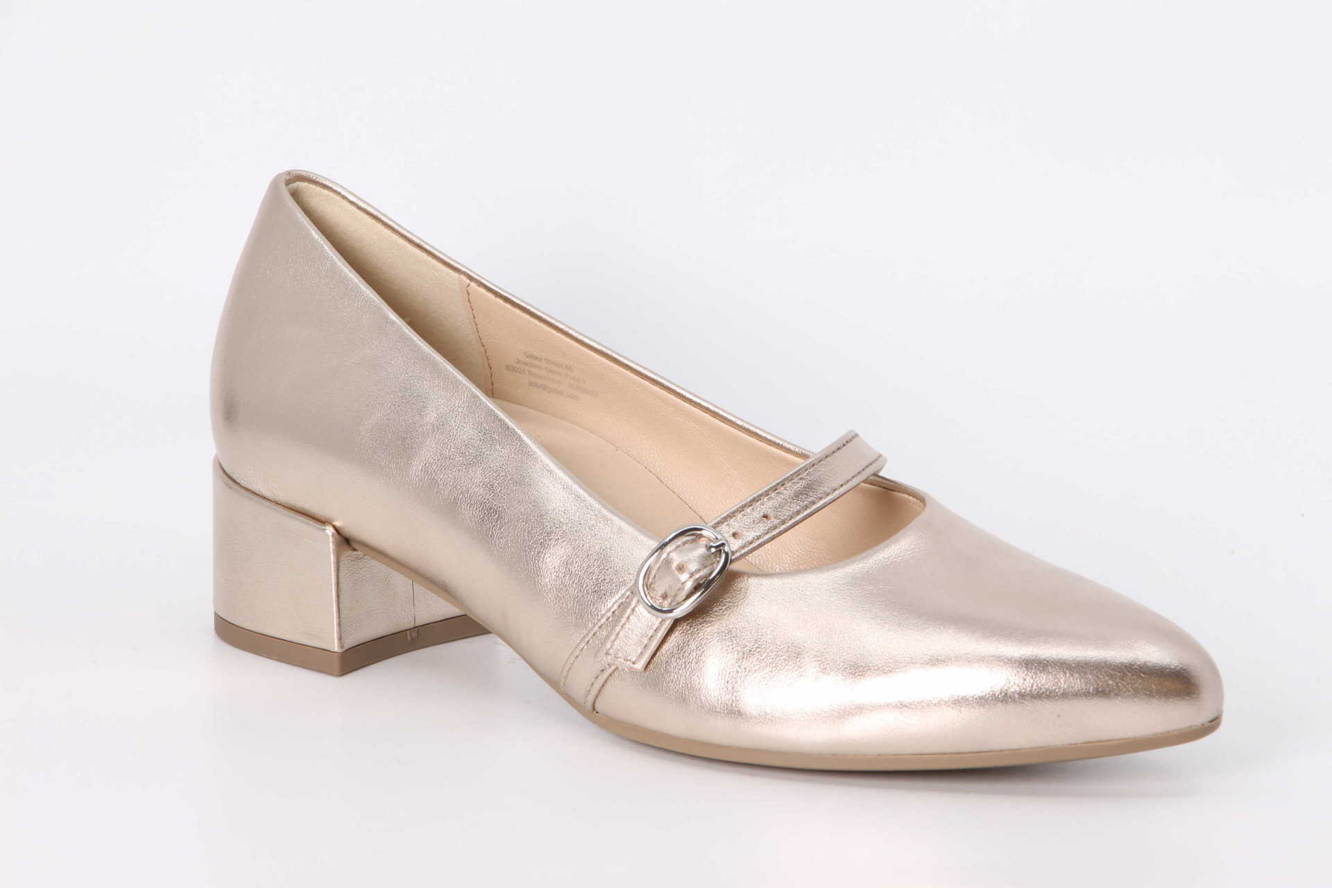 Gabor Riemchen-Pumps powder metallic