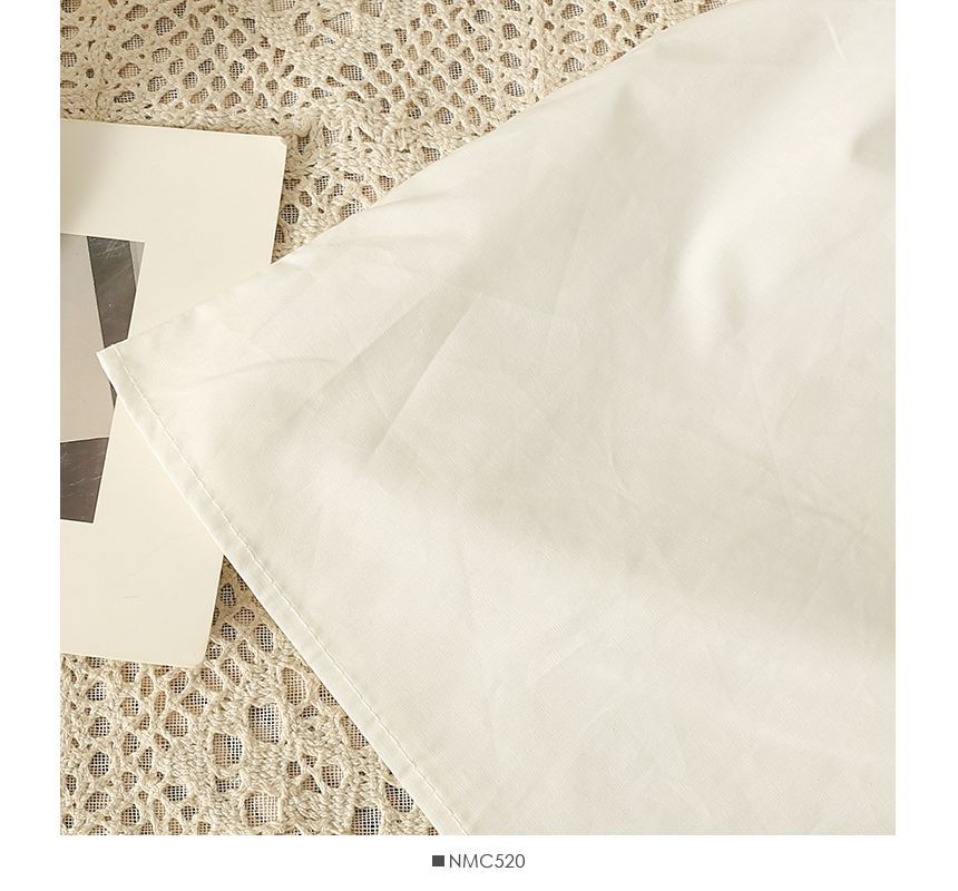 Lemongrass - Oversized overhemd met kraagdetail