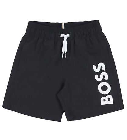 BOSS Bådeshorts - Sort m. hvid